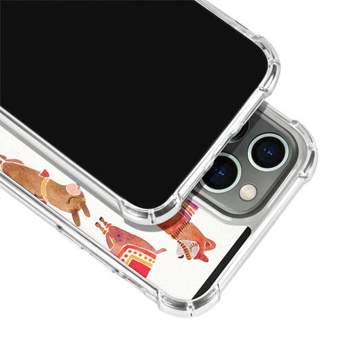Cat Coq Alpacas iPhone 14 Pro Clear Case
